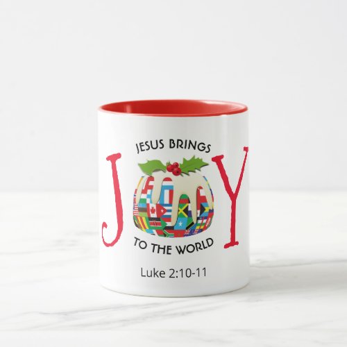 JESUS  JOY TO THE WORLD  Christian  Christmas Mug