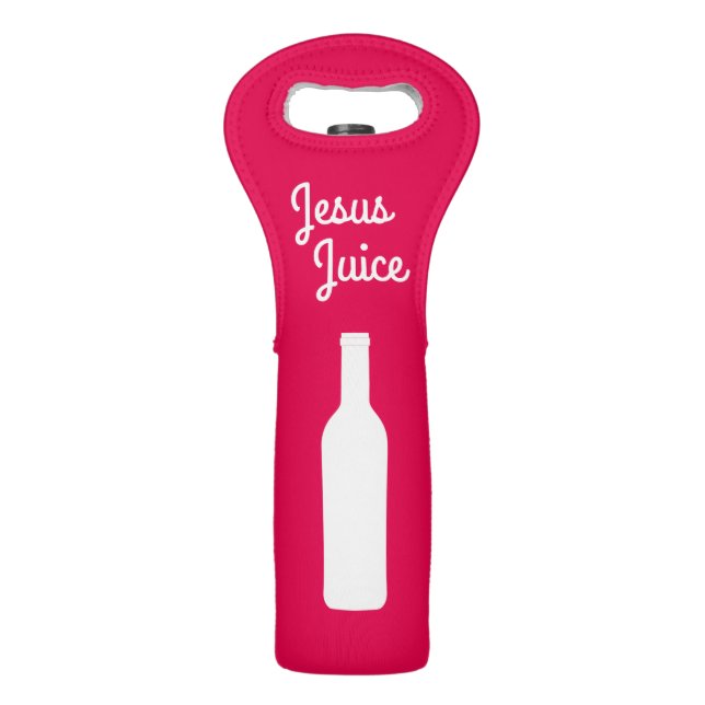 Jesus Juice | Humor Holy Wine Holder Wine Bag (Front)