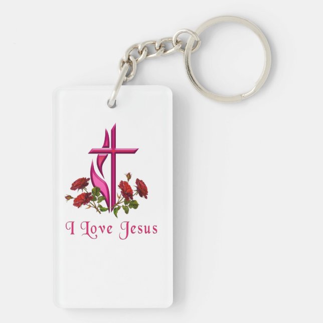 Jesus Keychain (Back)
