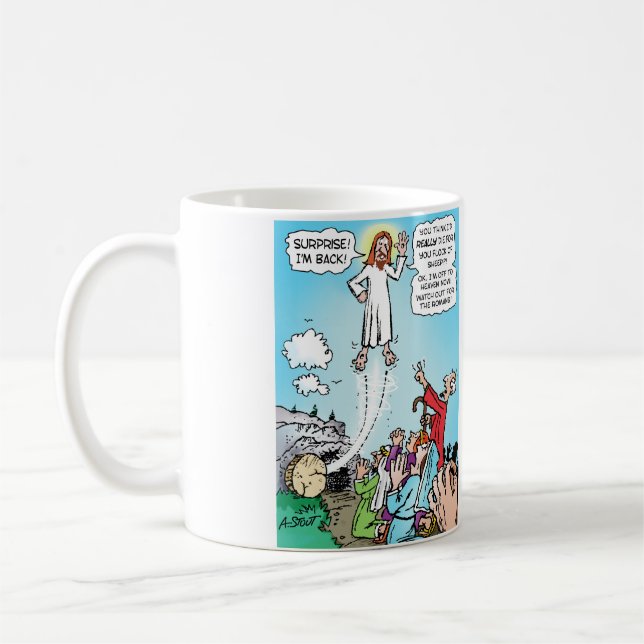 Jesus KINDA died for our sins! Coffee Mug (Left)