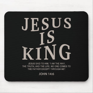 Jesus King Christian Men Youth God Good Son Brothe Mouse Pad