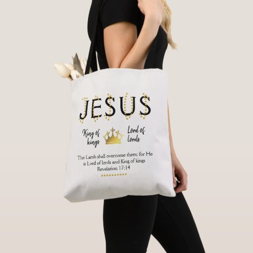 JESUS King of kings Christian Tote Bag
