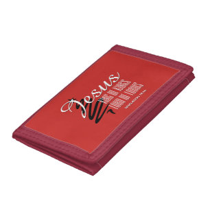 JESUS KING OF KINGS Christmas Christian Scripture Tri-fold Wallet
