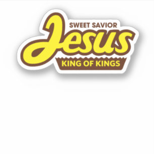 Jesus King Of Kings For Christian Jesus Lovers Sticker