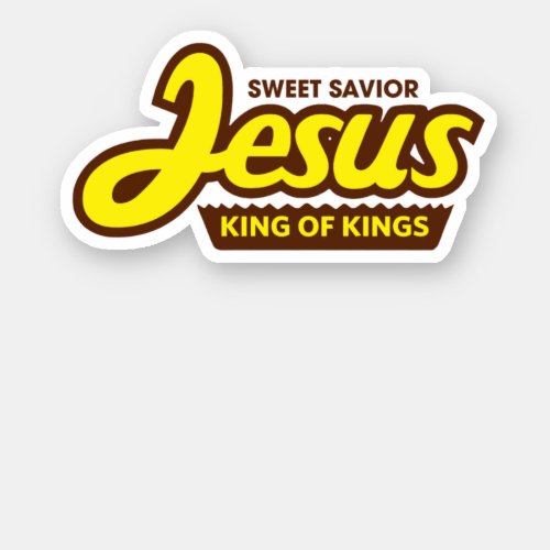 Jesus King Of Kings For Christian Jesus Lovers Sticker