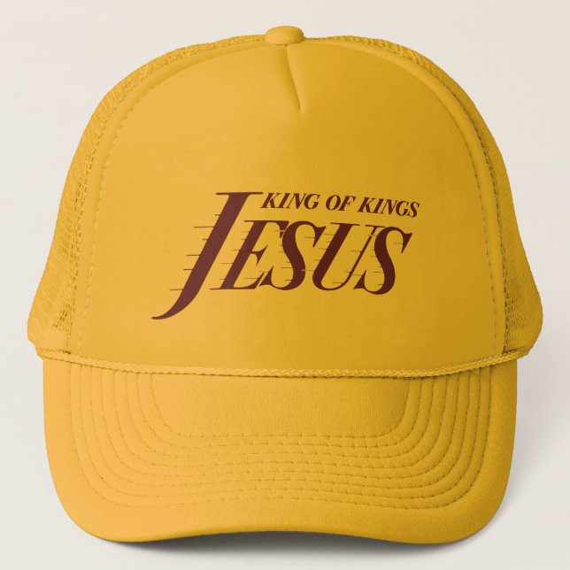 Jesus King of Kings Trucker Hat (Front)