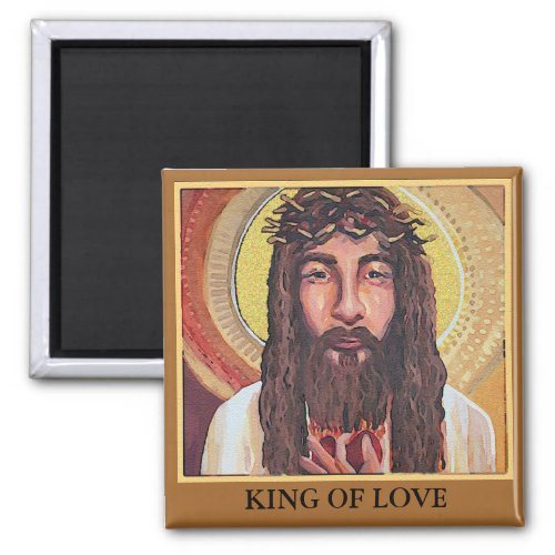 Jesus King of Love Magnet
