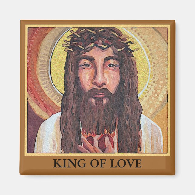 Jesus King of Love Magnet (Front)