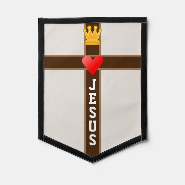 Jesus King of Love Pennant (Front)