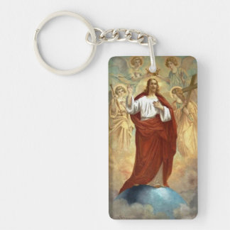 Jesus, King of the World Keychain