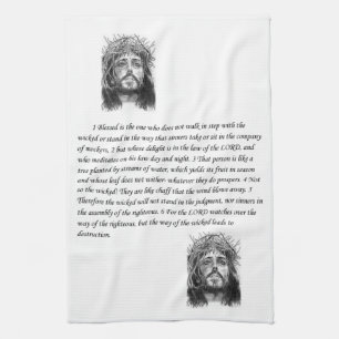 Jesus kitchen hand towel