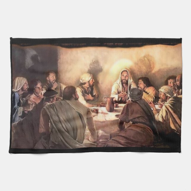 Jesus kitchen hand towel (Horizontal)