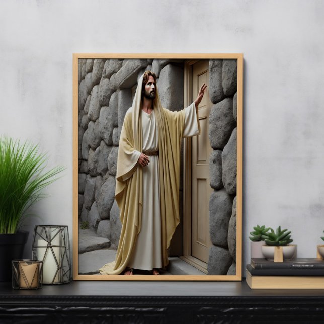Jesus Knocking on Antique Door Poster (Creator Uploaded)