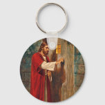 Jesus Knocks On The Door Keychain at Zazzle