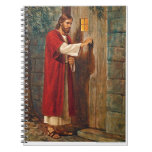 Jesus Knocks On The Door Notebook at Zazzle