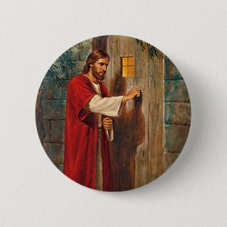 Jesus Knocks On The Door Pinback Button