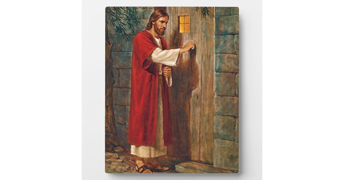 Jesus knocks On The Door Plaque