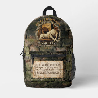 Jesus Lamb of God - Agnus Dei Printed Backpack