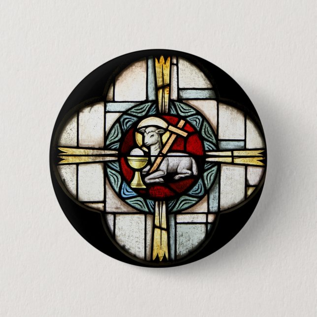 Jesus Lamb of God Button (Front)