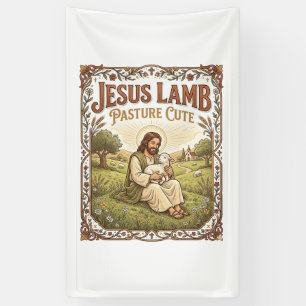 Jesus Lamb Pasture Cute Jesus Lamb Pasture Cute Ch Banner