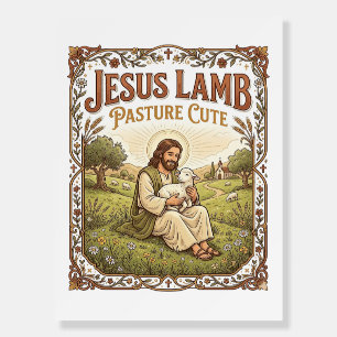 Jesus Lamb Pasture Cute Jesus Lamb Pasture Cute Ch Foam Board