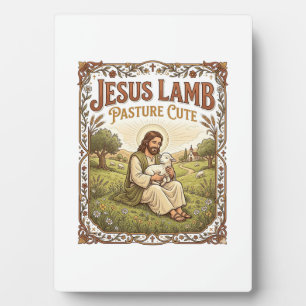 Jesus Lamb Pasture Cute Jesus Lamb Pasture Cute Ch Plaque
