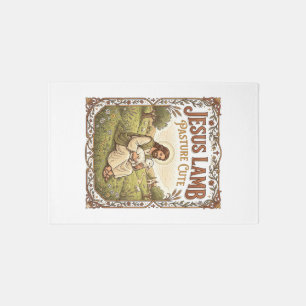 Jesus Lamb Pasture Cute Jesus Lamb Pasture Cute Ch Rug