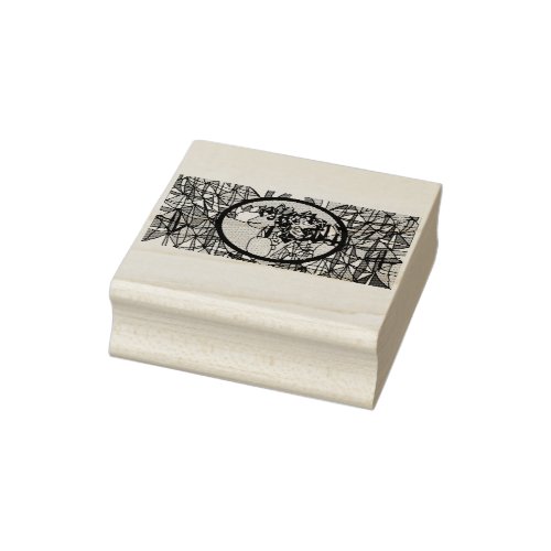 Jesus Lamb Rubber Stamp