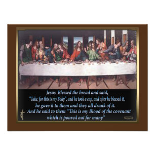 Jesus last supper canvas painting photo print