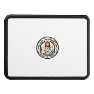 Jesus Laundry Chores Humor Shirt Christian Graphic Hitch Cover