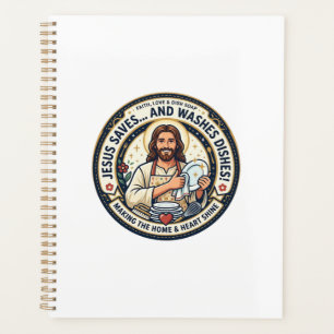 Jesus Laundry Chores Humor Shirt Christian Graphic Planner