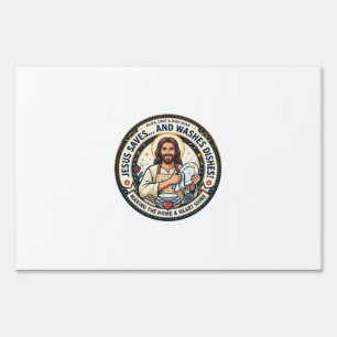 Jesus Laundry Chores Humor Shirt Christian Graphic Sign