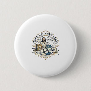 Jesus Laundry Label Washed White Jesus Laundry Was Button