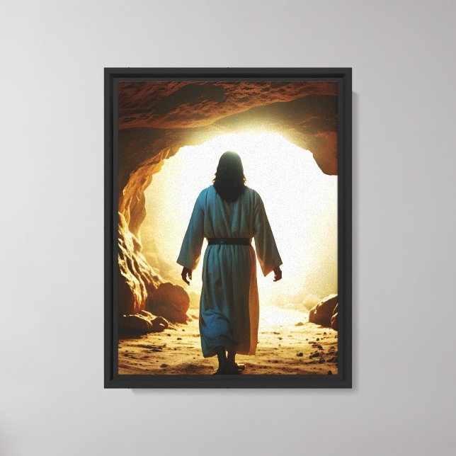 Jesus Leaving the Tomb Canvas Print (Front)