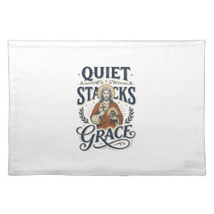Jesus Librarian Graphic Tee Christian Art_1 Cloth Placemat