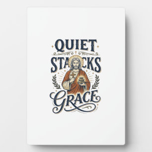 Jesus Librarian Graphic Tee Christian Art_1 Plaque