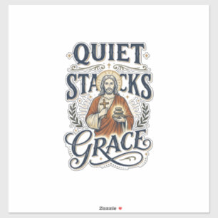 Jesus Librarian Graphic Tee Christian Art_1 Sticker