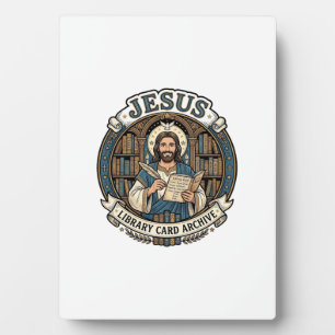 Jesus Library Card Archive Jesus Library Card Arch Plaque