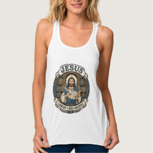 Jesus Library Card Archive Jesus Library Card Arch Tank Top