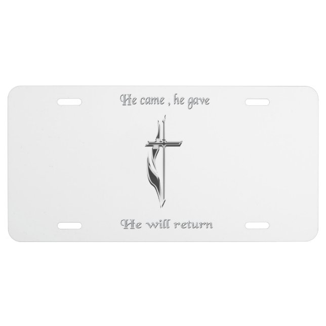Jesus License Plate (Front)