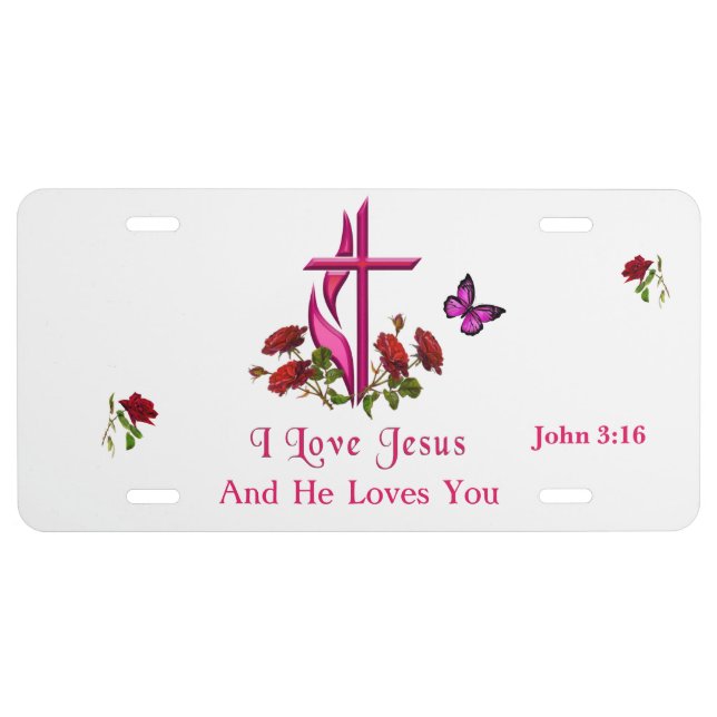 Jesus  license plate (Front)