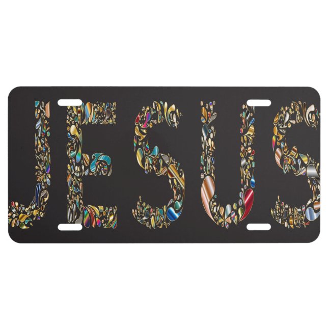 Jesus License Plate (Front)