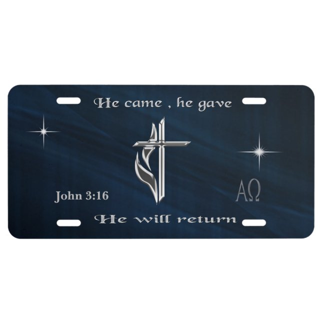 Jesus License Plate (Front)