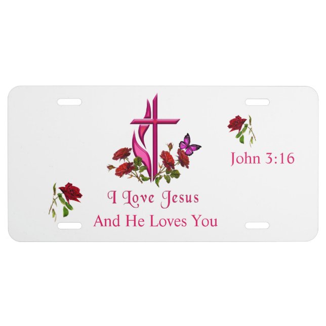 Jesus  license plate (Front)