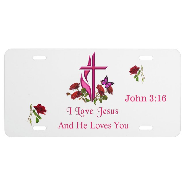 Jesus  license plate (Front)