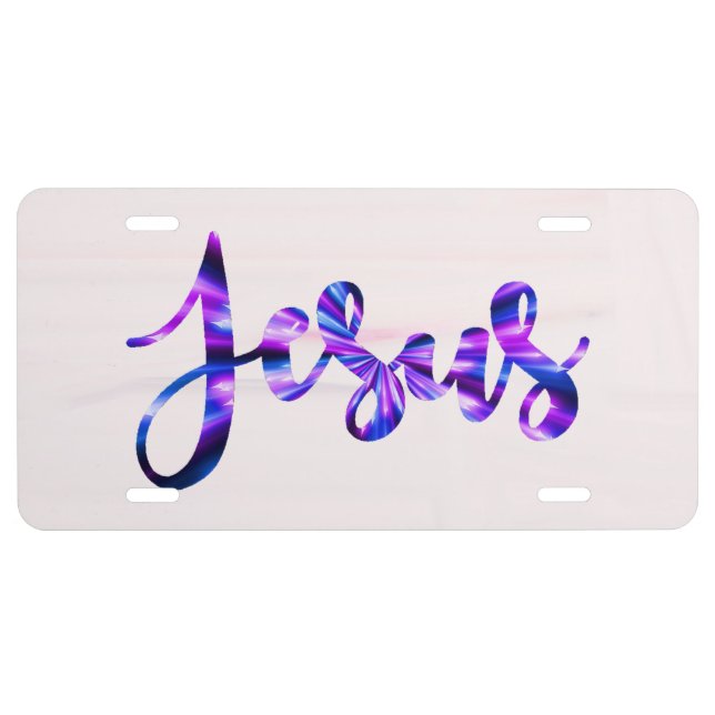 Jesus  license plate (Front)