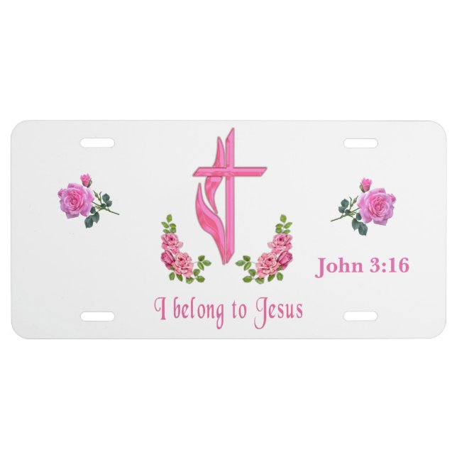 Jesus License Plate (Front)