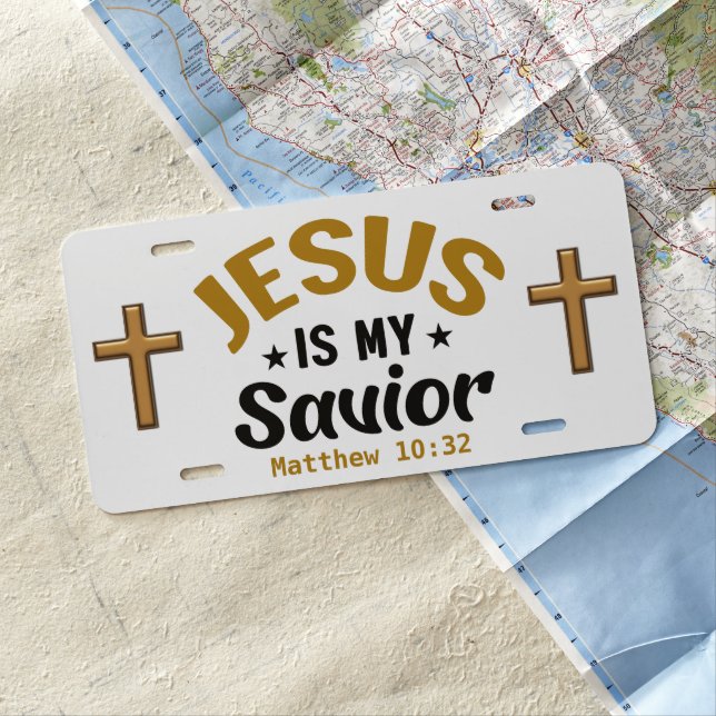 Jesus-  license plate (In Situ)