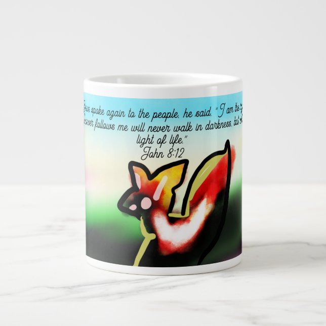 jesus light giant coffee mug (Front)