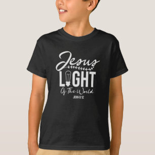 Jesus Light Of The World - Bible Verse T-Shirt